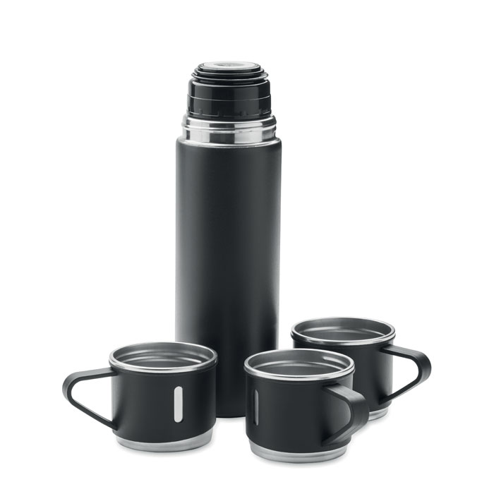 Double wall bottle and cup set-Black-Tasmania-australia-8