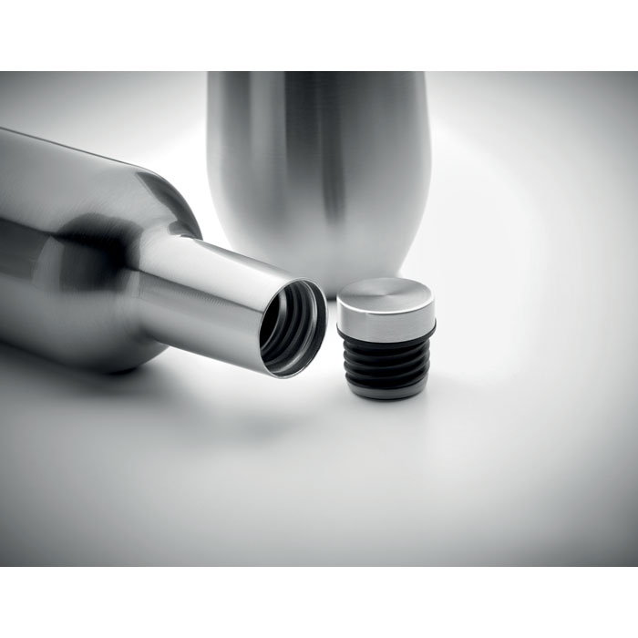 Double walled bottle mug set-Matt silver-Tasmania-australia-6