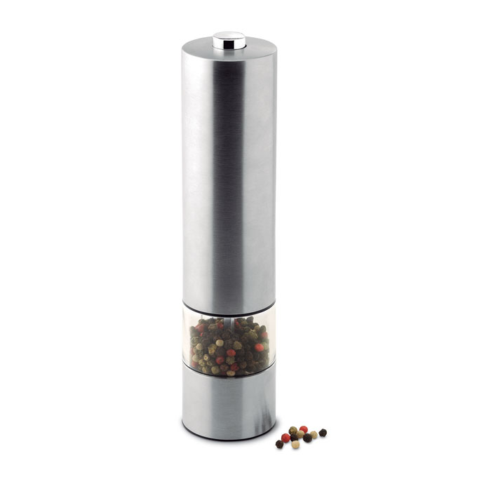 Electric salt or pepper mill-Matt silver-Tasmania-australia-1