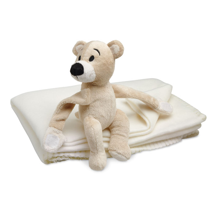 Fleece blanket with bear -White-Tasmania-australia-1 Fleece blanket with bear -White-Tasmania-australia-1