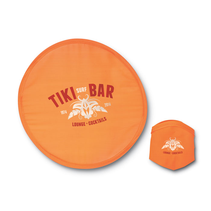 Foldable frisbee in pouch-Orange-Tasmania-australia-2