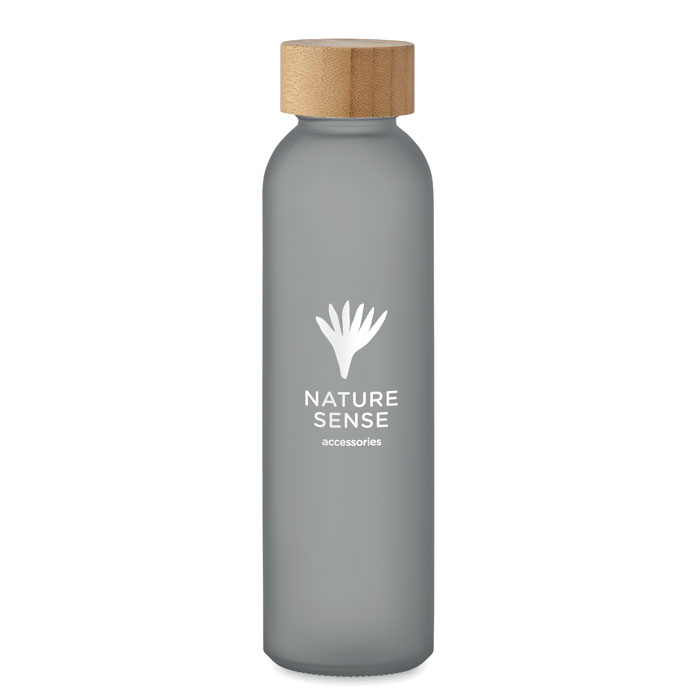 Frosted glass bottle 500ml-transparent grey-Tasmania-australia-2