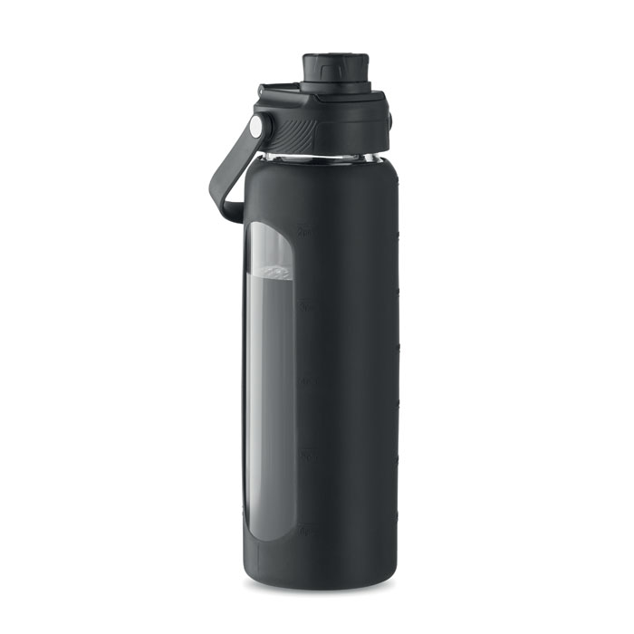 Glass bottle with sleeve 750ml-Black-Tasmania-australia-3