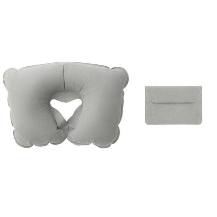 Inflatable pillow in pouch-Grey-Tasmania-australia-1