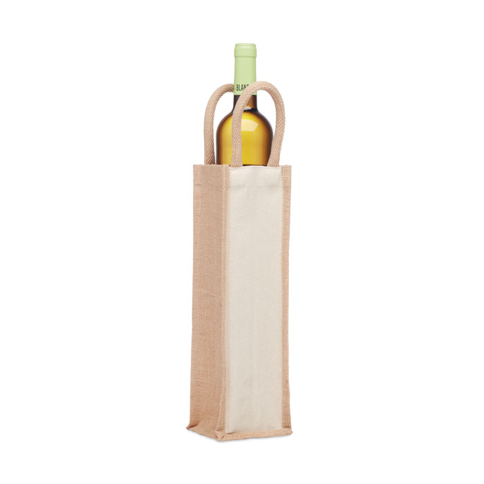 Jute Wine bag for one bottle -Beige-Tasmania-australia-2 Jute Wine bag for one bottle -Beige-Tasmania-australia-2