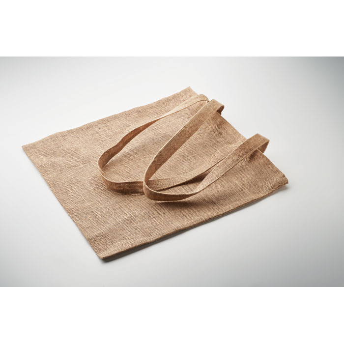 Jute long handled shopping bag-Beige-Tasmania-australia-3