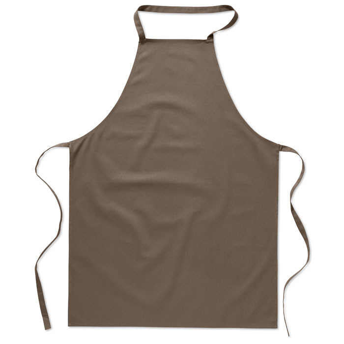 Kitchen apron in cotton -Taupe-Tasmania-australia-1