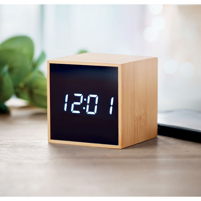 LED alarm clock bamboo casing-Wood-Tasmania-australia-3