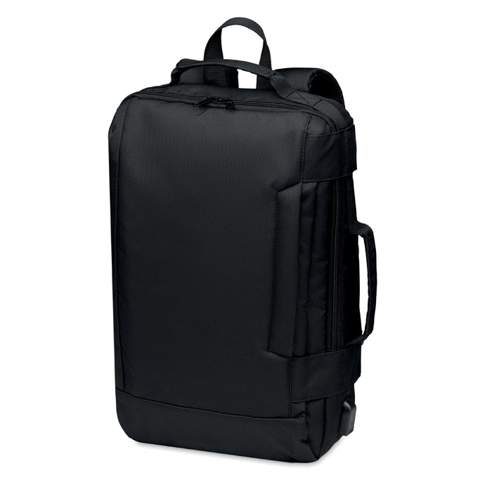 Laptop backpack in 300D RPET-Black-Tasmania-australia-3