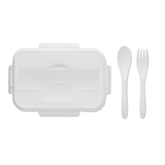 Lunch box with cutlery in PP-WHITE-Tasmania-australia-3