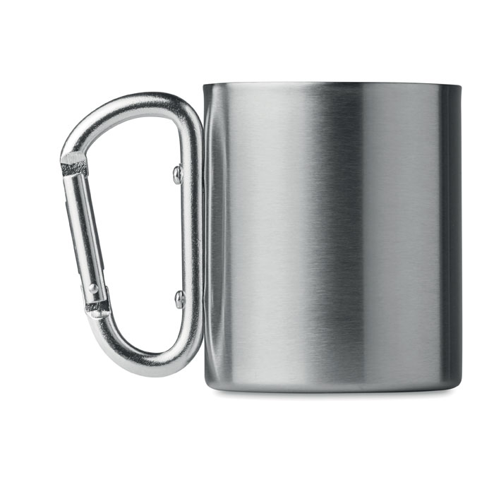 Metal mug carabiner handle-Matt silver-Tasmania-australia-3