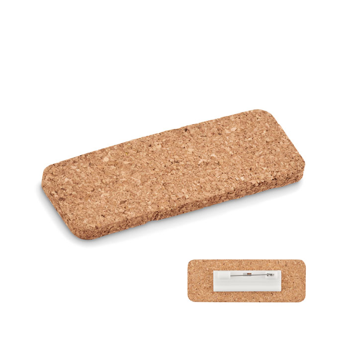 Name tag holder in cork-Beige-Tasmania-australia-1