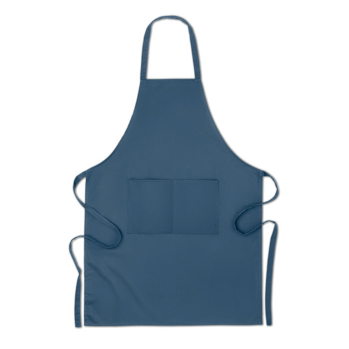 Organic cotton apron -BLUE-Tasmania-australia-1