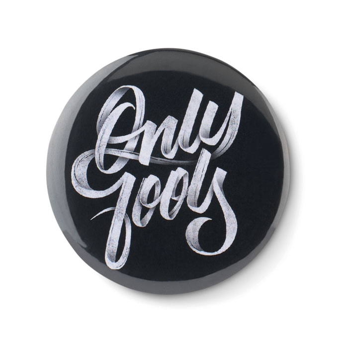 Pin button-Matt silver-Tasmania-australia-5