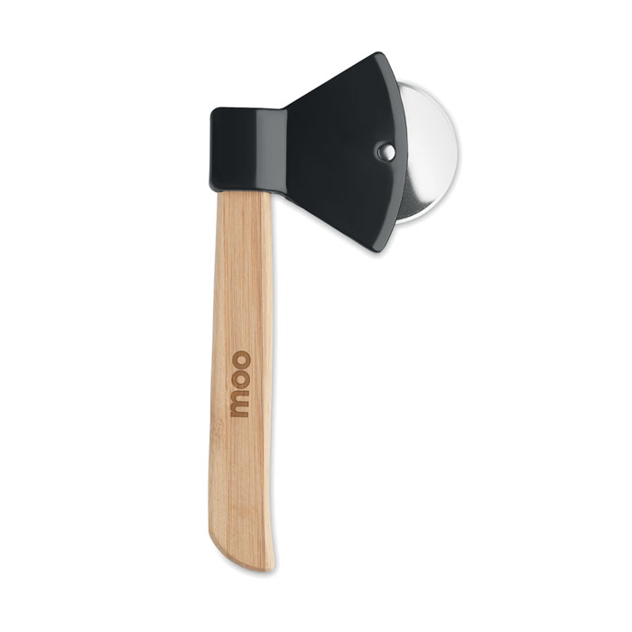 Pizza cutter bamboo handle-Black-Tasmania-australia-2