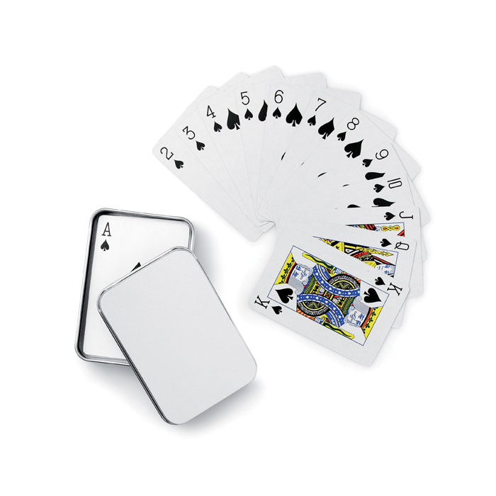 Playing cards in tin box-Matt silver-Tasmania-australia-3