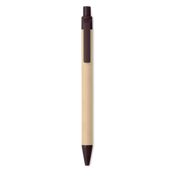 Push ball pen coffee husk ABS-Brown-Tasmania-australia-3