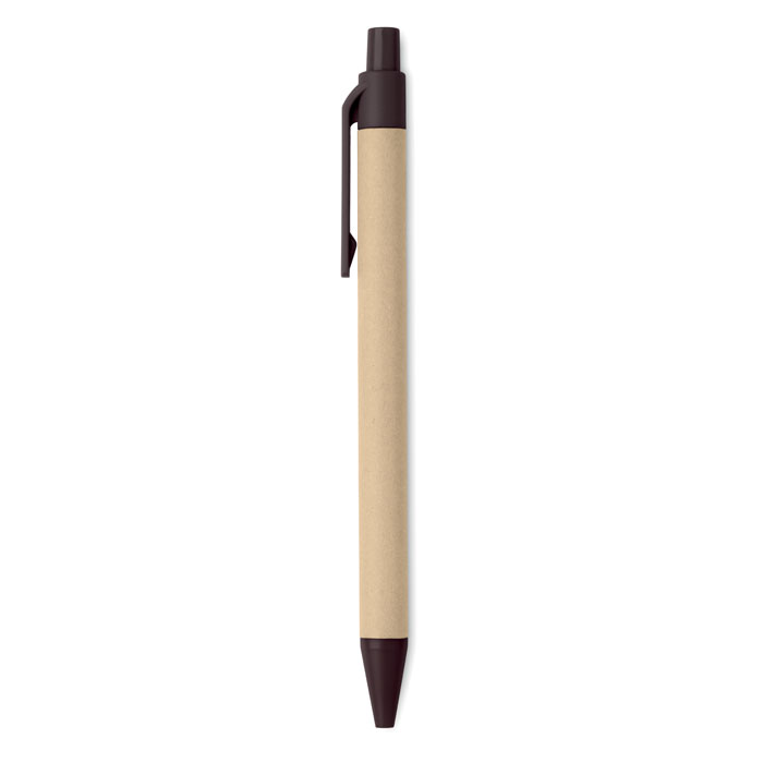 Push ball pen coffee husk ABS-Brown-Tasmania-australia-4