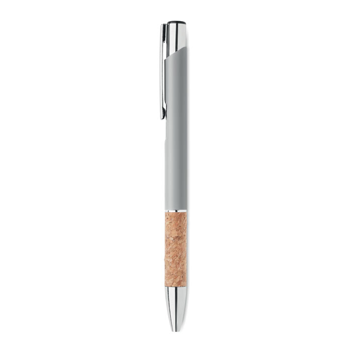 Push button aluminium pen-MATT SILVER-Tasmania-australia-2