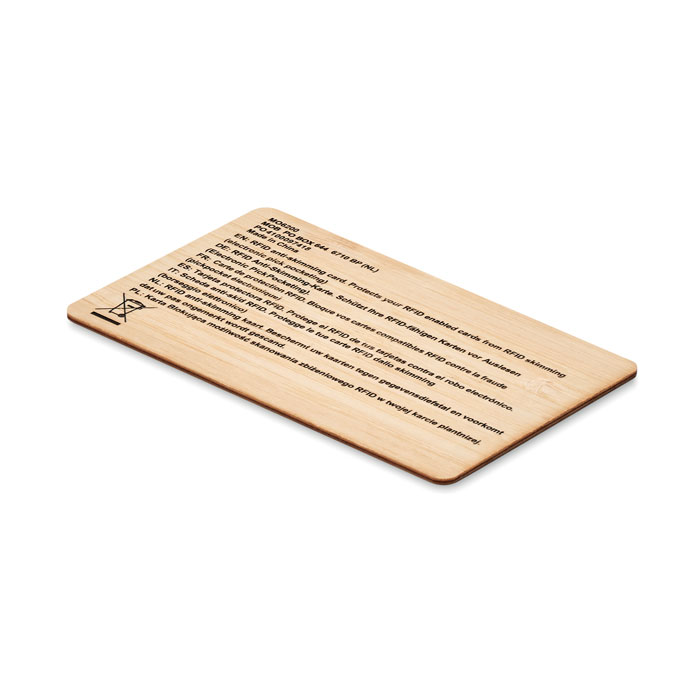 RFID card in bamboo material-Wood-Tasmania-australia-3
