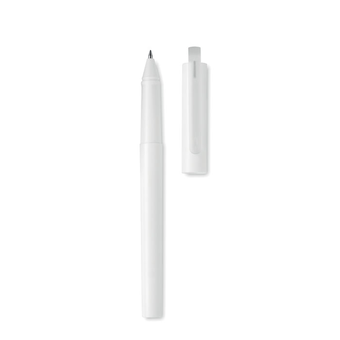 RPET blue gel ink ball pen-White-Tasmania-australia-1