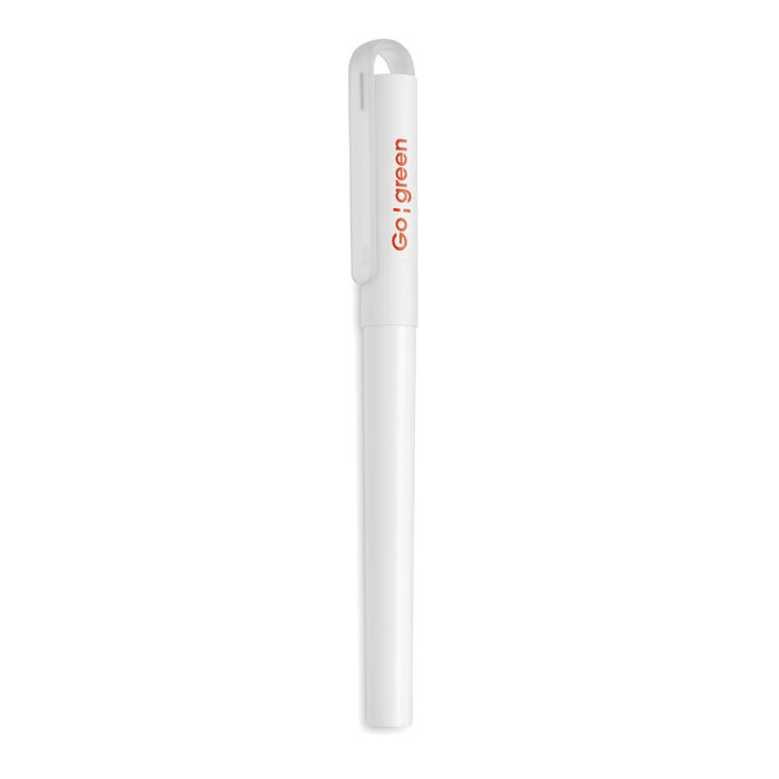 RPET blue gel ink ball pen-White-Tasmania-australia-2