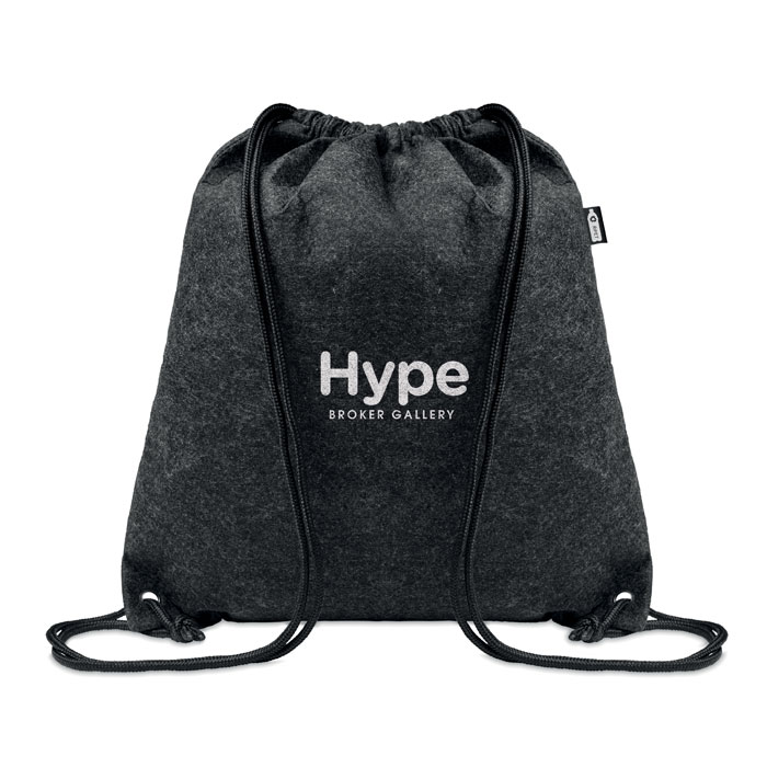 RPET felt drawstring bag-Stone grey-Tasmania-australia-2 RPET felt drawstring bag-Stone grey-Tasmania-australia-2