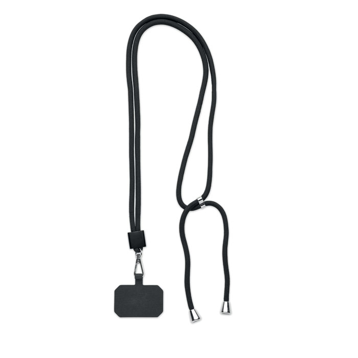 RPET phone holder lanyard-Black-Tasmania-australia-1