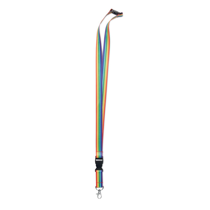 Rainbow RPET lanyard-Multicolour-Tasmania-australia-1