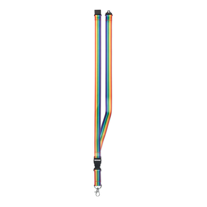 Rainbow RPET lanyard-Multicolour-Tasmania-australia-2