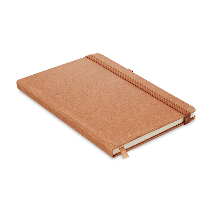 Recycled PU A5 lined notebook-BROWN-Tasmania-australia-1