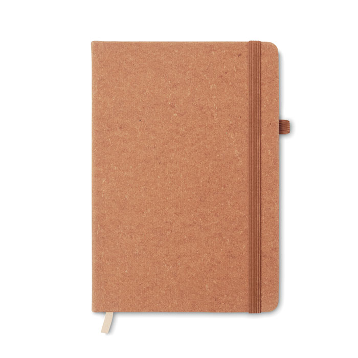 Recycled PU A5 lined notebook-BROWN-Tasmania-australia-3