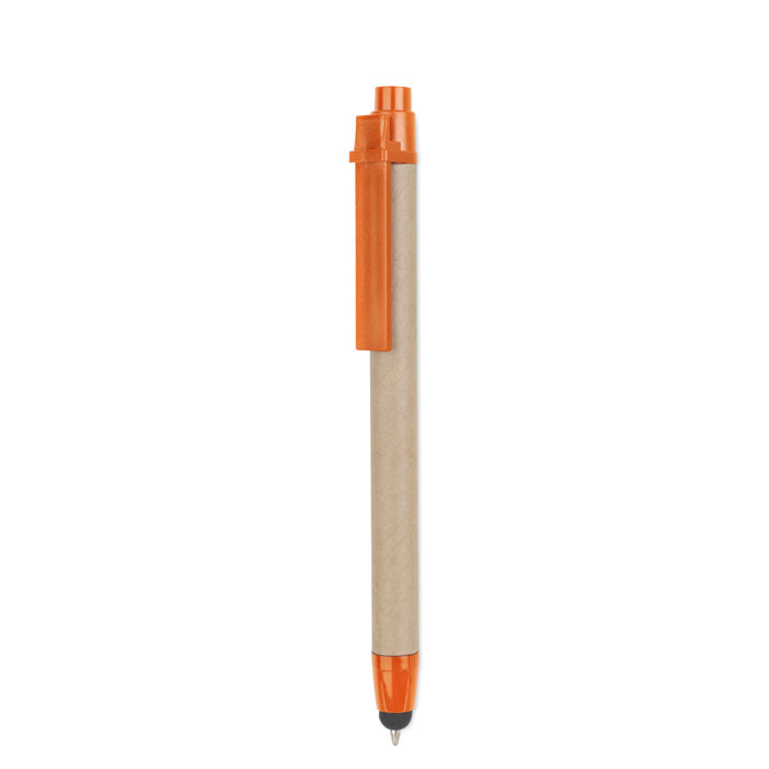 Recycled carton stylus pen-ORANGE-Tasmania-australia-2