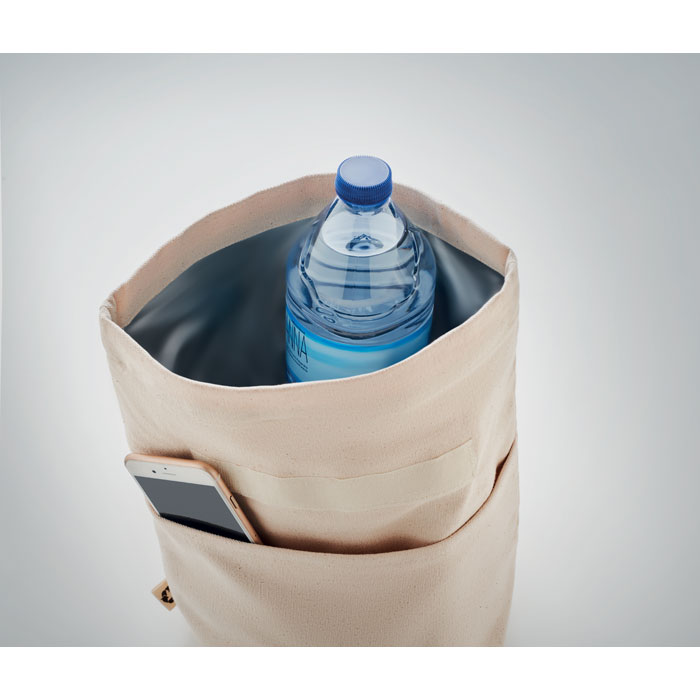 Recycled cotton cooler bag-BEIGE-Tasmania-australia-5