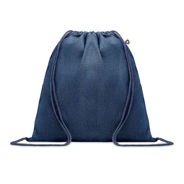 Recycled denim drawstring bag-BLUE-Tasmania-australia-1