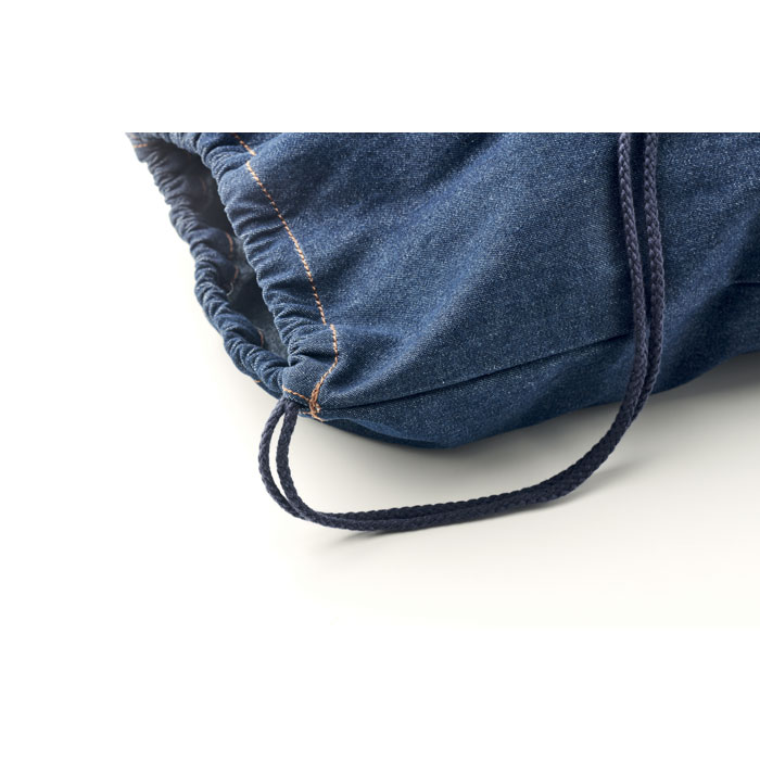 Recycled denim drawstring bag-BLUE-Tasmania-australia-4
