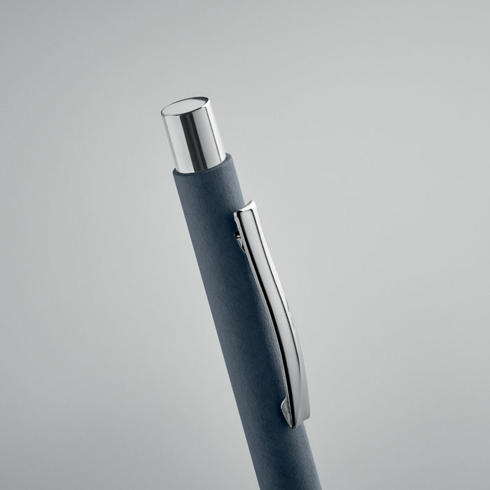Recycled paper push ball pen-French navy-Tasmania-australia-3