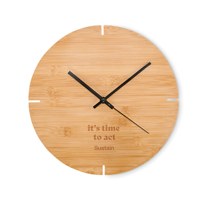 Round shape bamboo wall clock-Wood-Tasmania-australia-2
