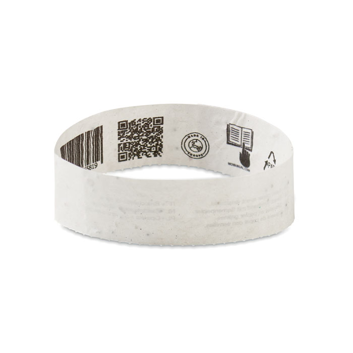 Seed paper wristbands-WHITE-Tasmania-australia-3