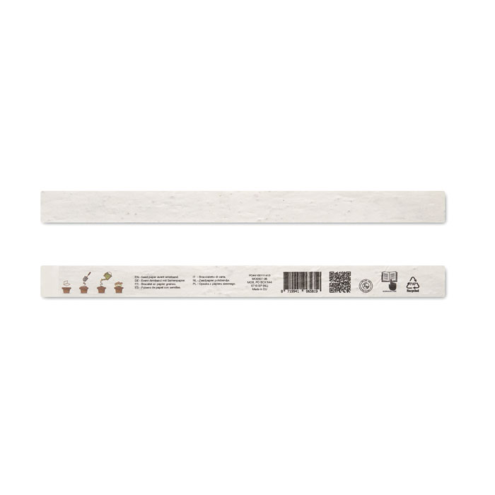 Seed paper wristbands-WHITE-Tasmania-australia-5