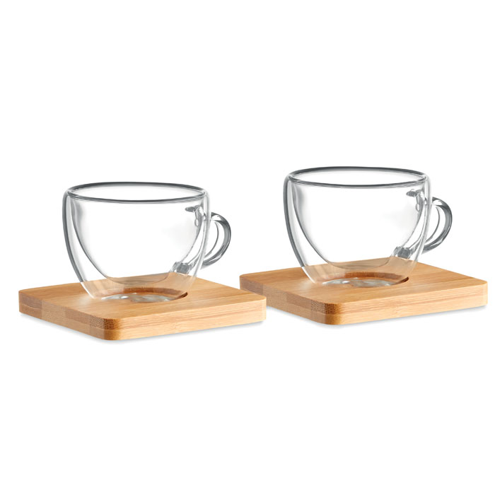 Set of 2 double wall espresso-Transparent -Tasmania-australia-1