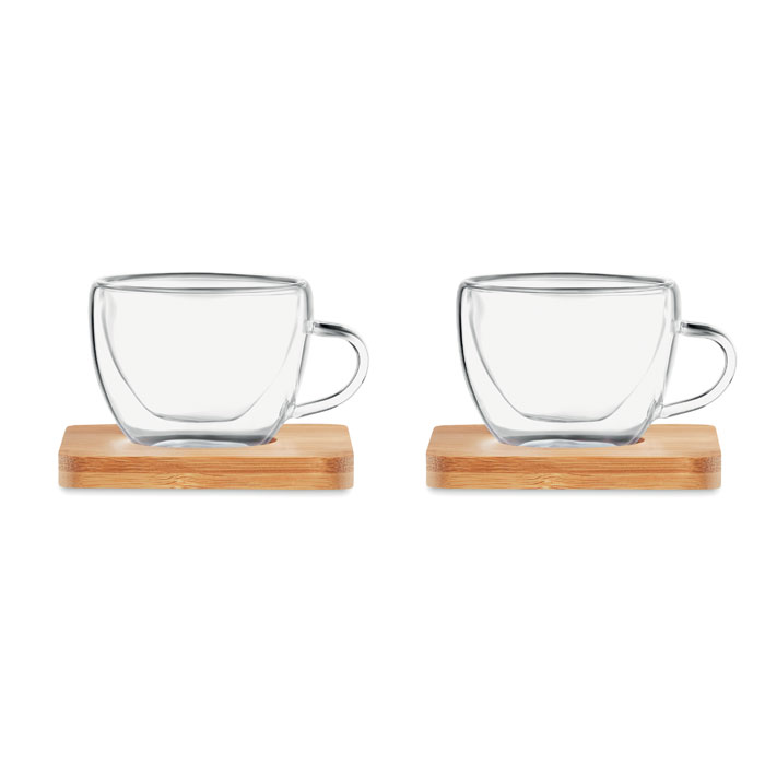 Set of 2 double wall espresso-Transparent -Tasmania-australia-5