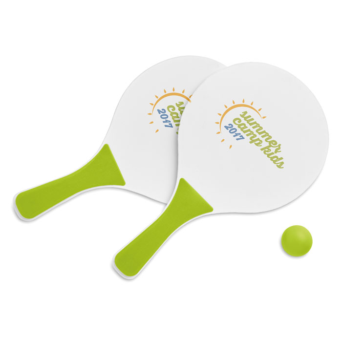 Small beach tennis set-Lime-Tasmania-australia-2