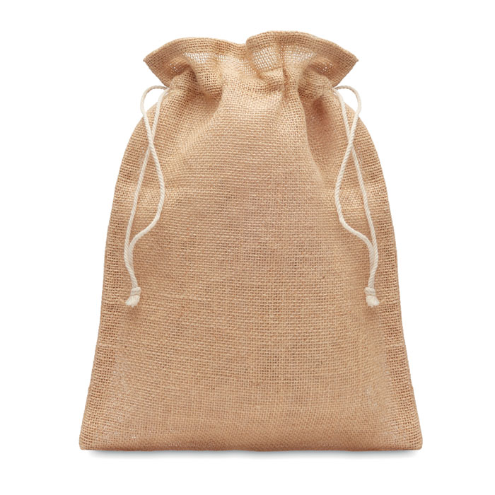 Small jute gift bag 14 x 22 Cm-beige-Tasmania-australia-1
