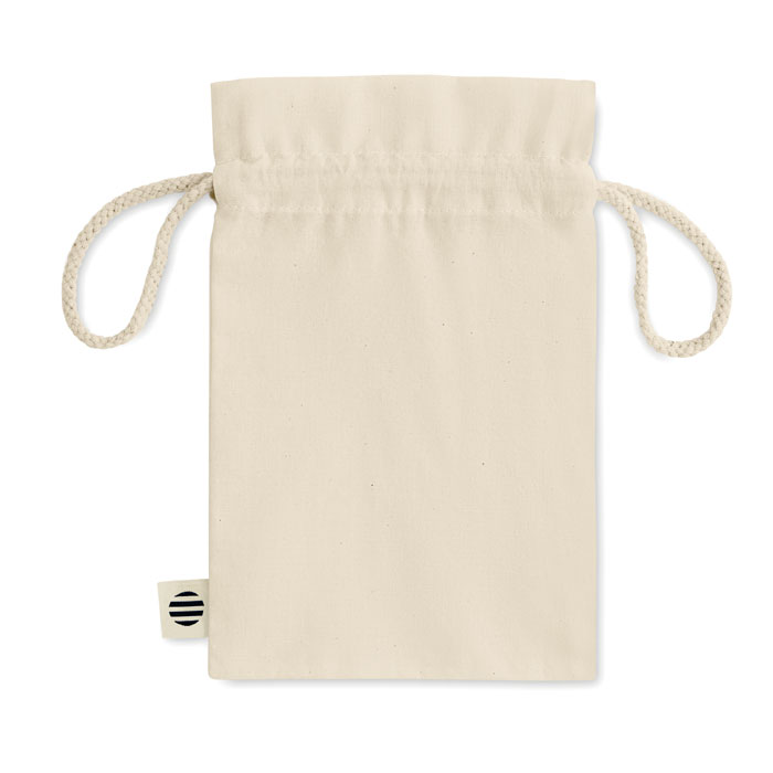 Small organic cotton gift bag-Beige-Tasmania-australia-4