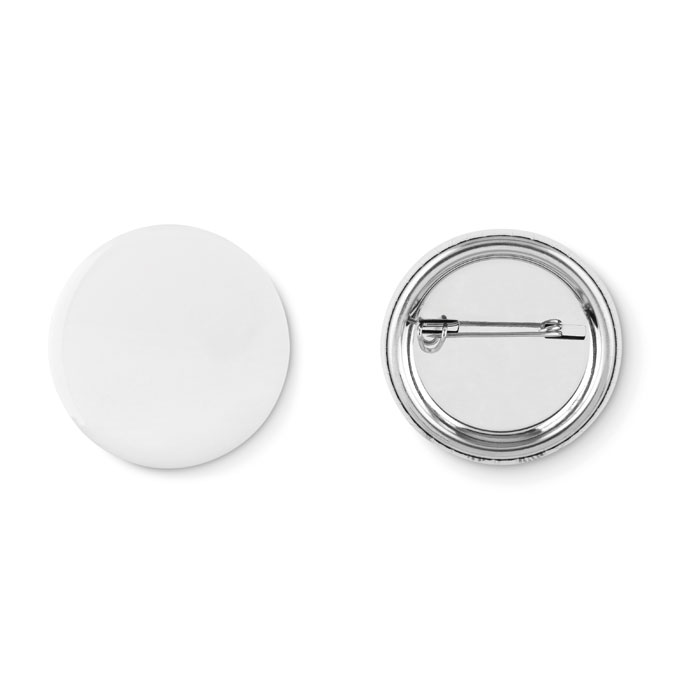 Small pin button-Matt silver-Tasmania-australia-1