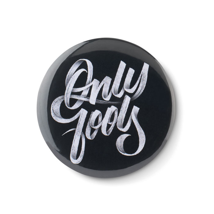 Small pin button-Matt silver-Tasmania-australia-4