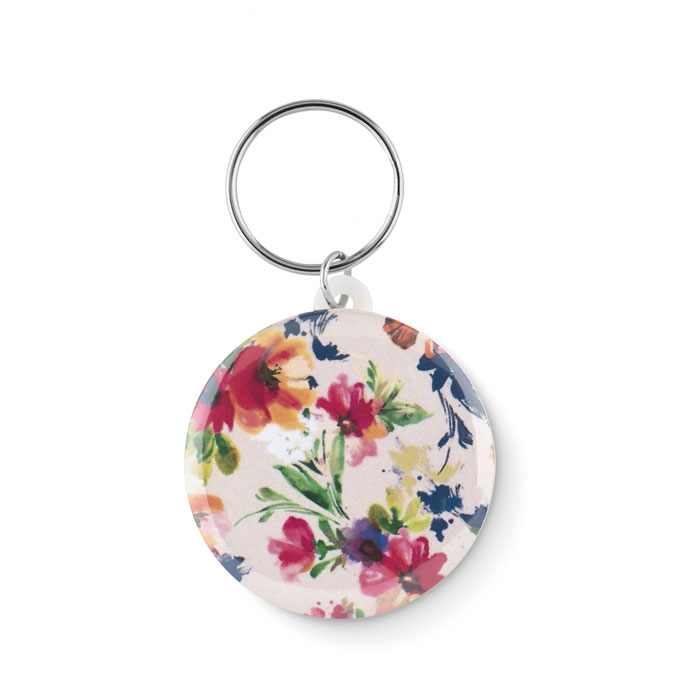 Small pin button key ring-white-Tasmania-australia-4