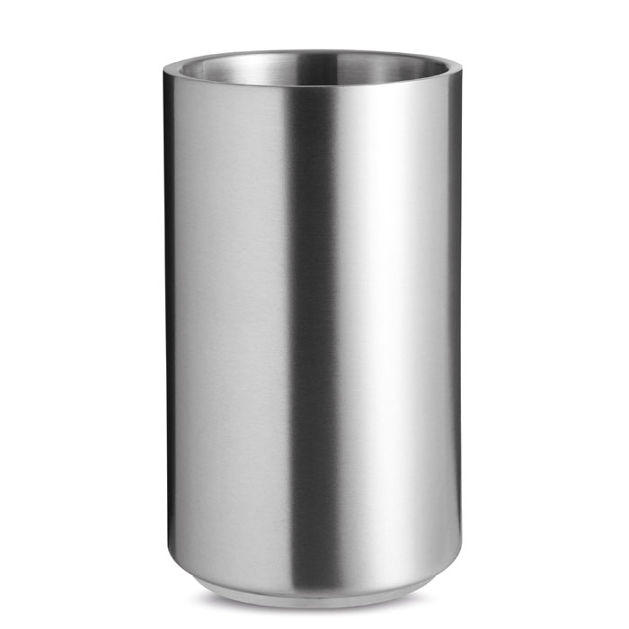 Stainless steel bottle cooler-Matt Silver-Tasmania-australia-1