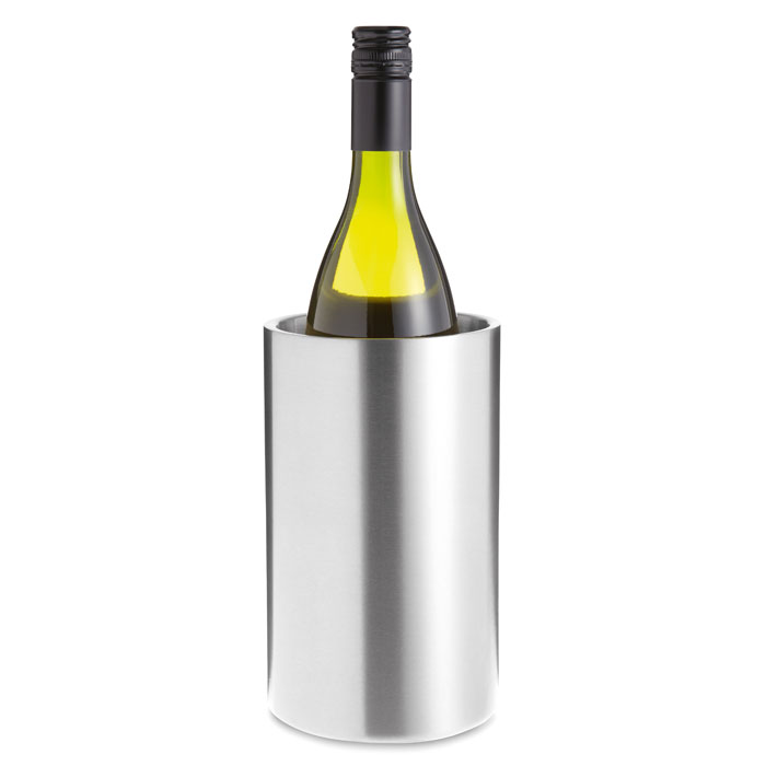 Stainless steel bottle cooler-Matt Silver-Tasmania-australia-4